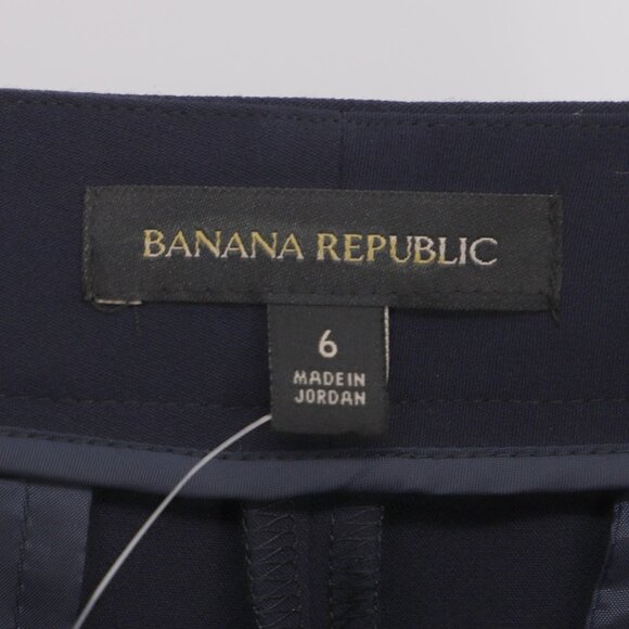 NWT BANANA REPUBLIC High-Rise Crop Flare Pant with Stretch Navy Size 6 - Picture 9 of 10